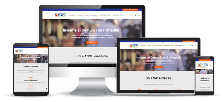 Bilancio sociale online ANCI Lombardia - Redesign agenzia di comunicazione Bologna